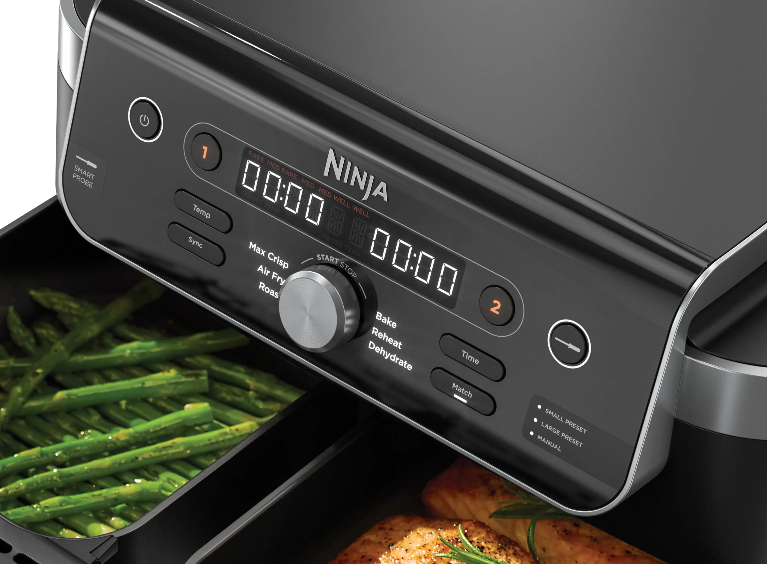 DAT-R_DZ950EU_InUse_Angled_Left_High_OnCounter_Asparagus_Salmon